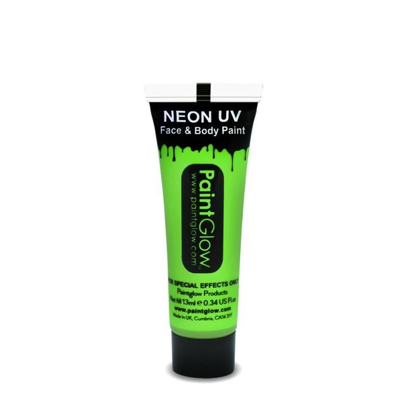 Neon UV ansiktsmaling 12ml grønn